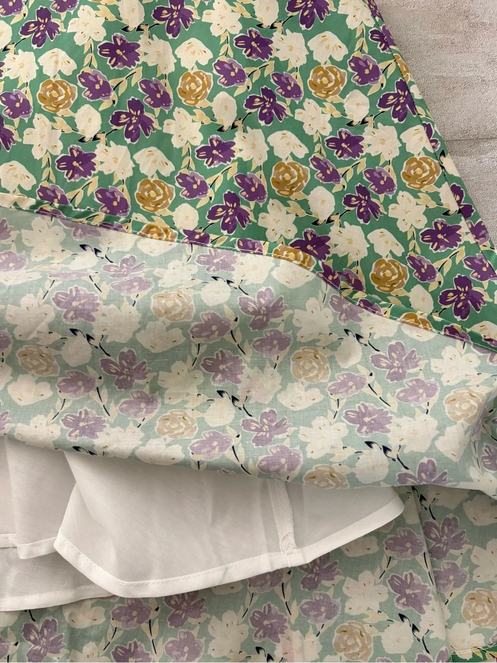 Tulip B Floral A-Line Midi Skirt - Picture 6 of 10